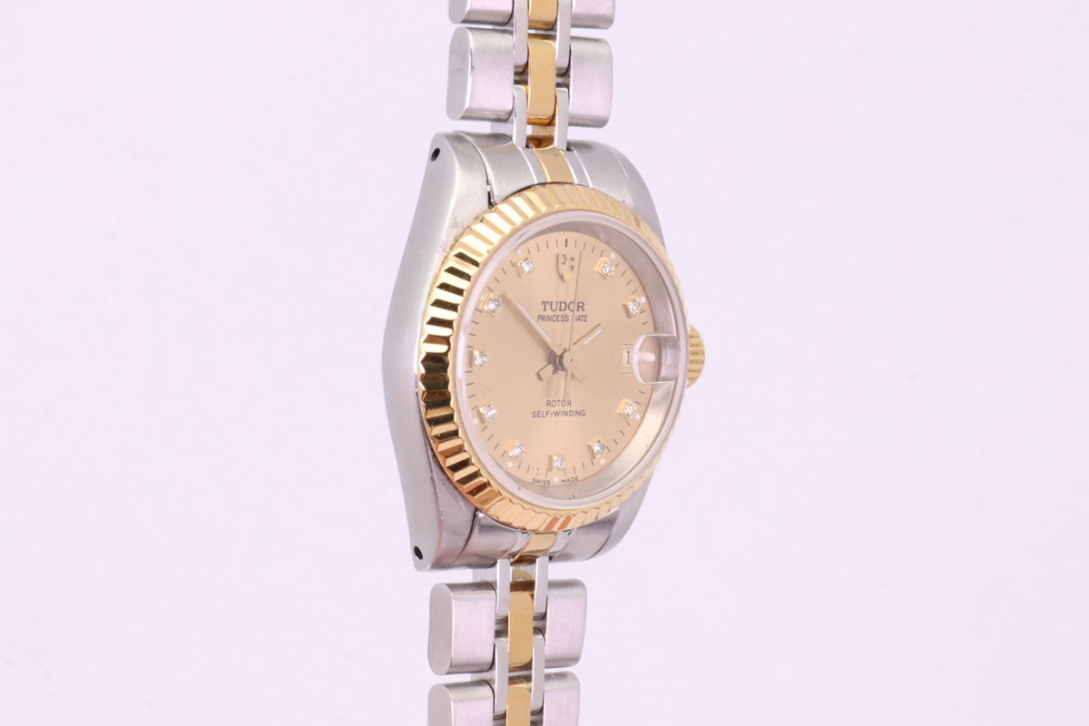 Tudor Lady Ref. 92413 champagnerfarbenes Goldzifferblatt