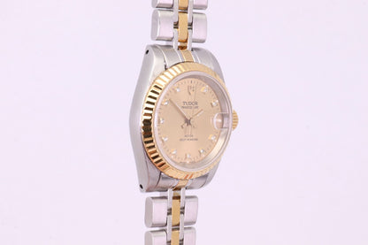 Tudor Lady Ref. 92413 champagnerfarbenes Goldzifferblatt