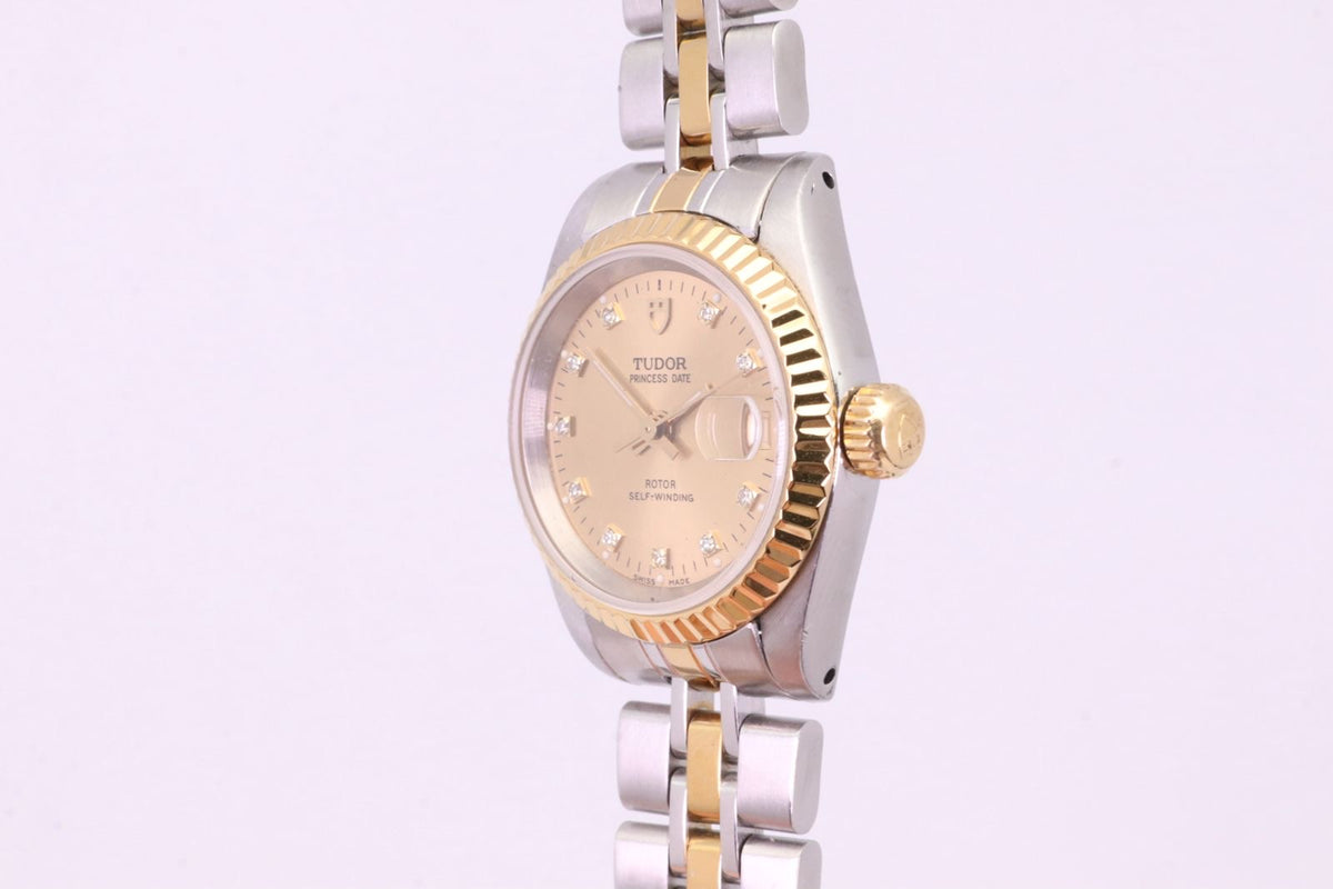 Tudor Lady Ref. 92413 champagnerfarbenes Goldzifferblatt