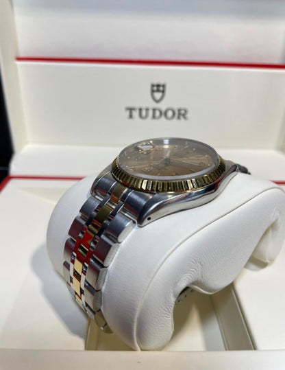Tudor Prince Day-Date Ref. 76213 Champagne Arabic Number Dial