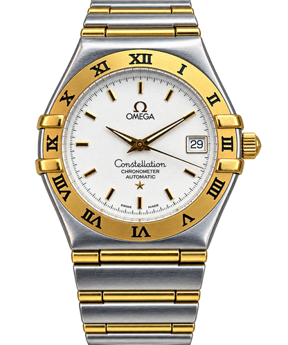 Omega Constellation Ref. 1202.30.00 Quadrante Bianco Lunetta in Oro
