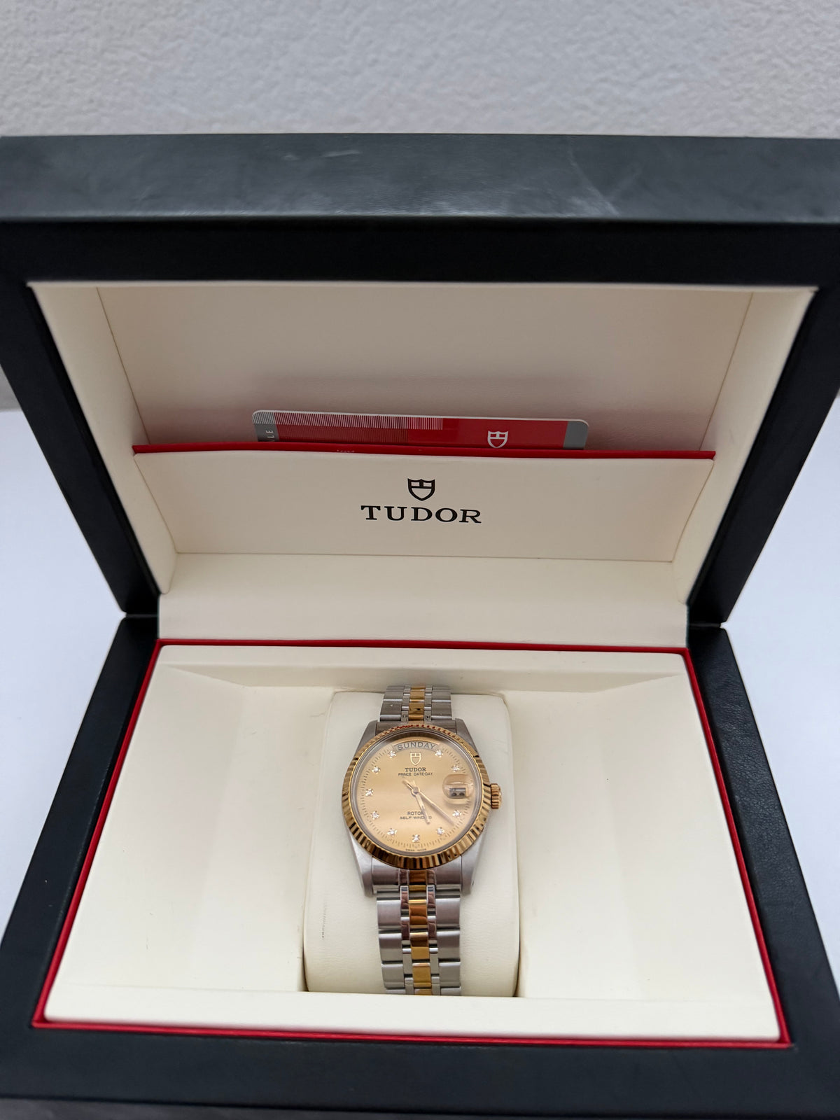 Tudor Prince Day-Date Ref. 76213 Gold Diamonds Dial