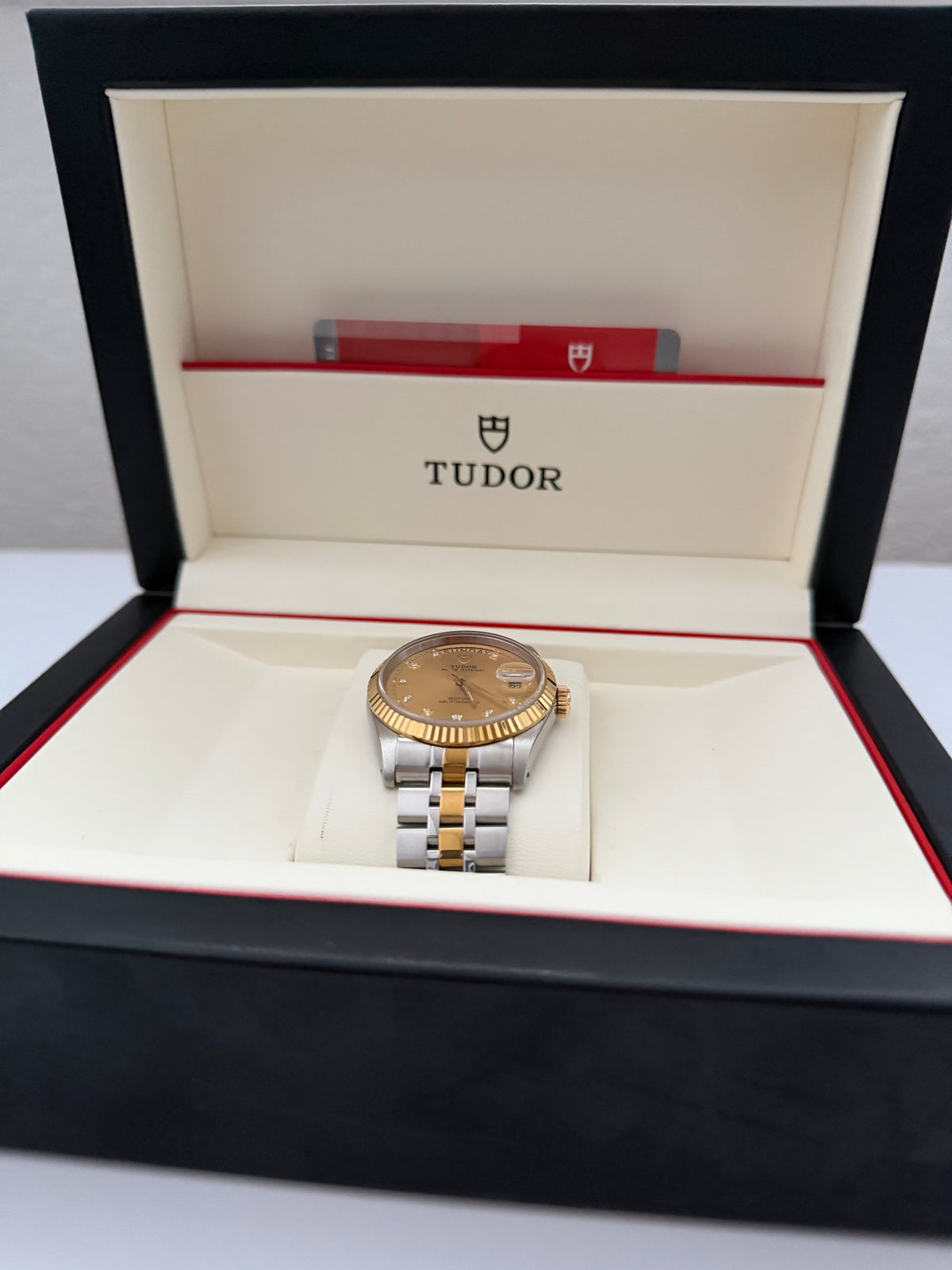 Tudor Prince Day-Date Ref. 76213 Gold Diamonds Dial