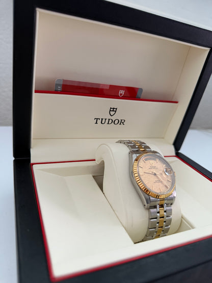 Tudor Prince Day-Date Ref. 76213 Linen Gold Dial
