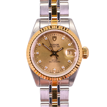 Tudor Lady Ref. 92413 champagnerfarbenes Goldzifferblatt