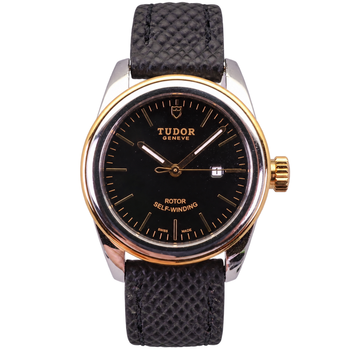 Tudor Glamour Day Date M56003-0040 Black Dial