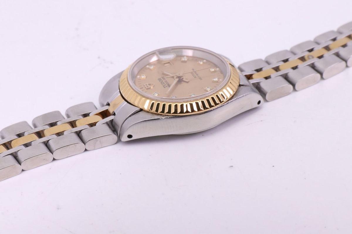Tudor Lady Ref. 92413 champagnerfarbenes Goldzifferblatt